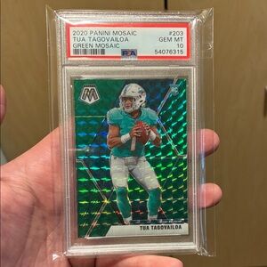 Tua Tagovailoa ROOKIE CARD Green MOSAIC